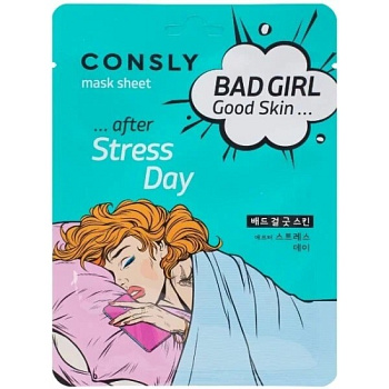 Маска тканевая д/лица Consly BAD GIRL - Good Skin после тяжелого дня 23 мл