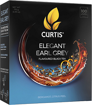 Чай CURTIS Elegant Earl Grey черный (100пак*2) 50г