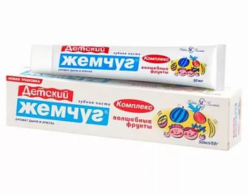 Зуб.паста НОВЫЙ ЖЕМЧУГ для детей 50г NC