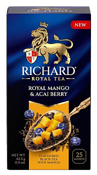 Чай RICHARD Royal Mango & Acai berry 42,5г черный (25*1,7г)