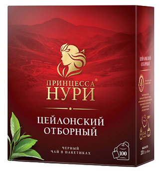 Чай ПРИНЦЕССА НУРИ Отборный 200г (100*2г) дубль