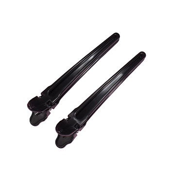 Зажим д/волос пластик 10±1см набор 2шт чёрный пакет QF 7533206