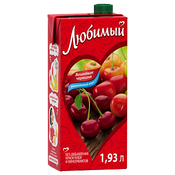 Напиток ЛЮБИМЫЙ вишня/черешня 1,93л т/п