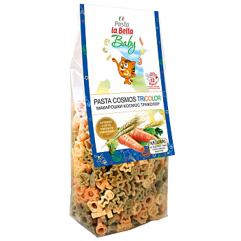 Макароны Pasta la Bella Baby Космос Триколор 250г