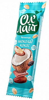 Батончик фруктово-ореховый Ол'Лайт Инжирный 30г