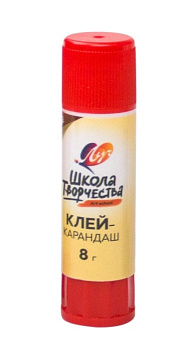 Клей канцелярский 8г ЛУЧ карандаш Школа творчества 29С1735-08