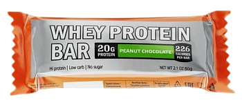 Батончик PUMP UP WHEY глазированный Шоколадно Арахисовая паста 60г  