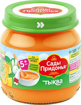 Пюре САДЫ ПРИДОНЬЯ тыква с 5мес 80г с/б