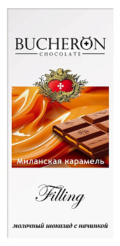 Шоколад BUCHERON Filling с начинкой миланская карамель 85г
