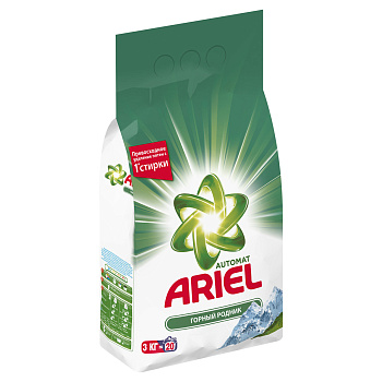 Порошок ARIEL автомат Горный родник 3кг