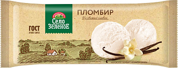 Мороженое Село Зеленое брикет с аром.ванили 15%, 200 гр