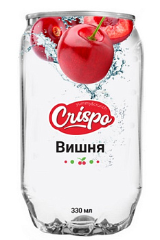 Напиток газированный Crispo со вкусом Вишни 0,33л ж/б