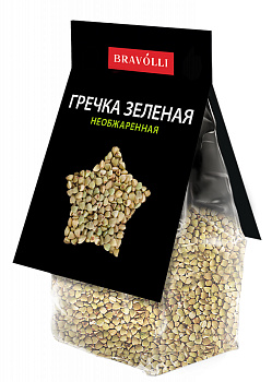 Крупа Греча Bravolli! зеленая 350г