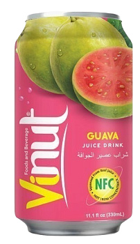 Напиток VINUT со вкусом гуава 0,33л ж/б Вьетнам