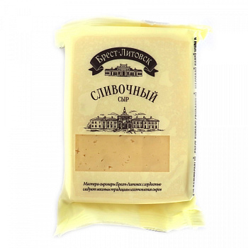 Сыр Брест-Литовск  Сливочный м.д.ж 50% 200г