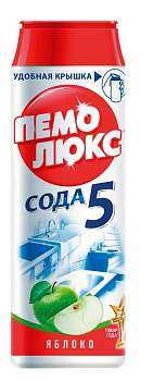 Средство ПЕМОЛЮКС Сода5 эффект Яблоко 480г п/б