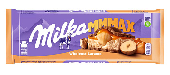Шоколад MILKA MMMAX молочный с карам начинкой и арахисом 260г