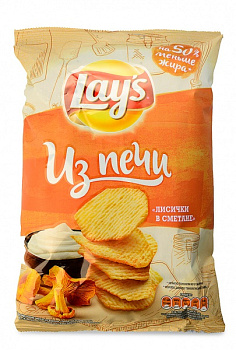 Чипсы LAYS Из Печи 85г Лисички в сметане