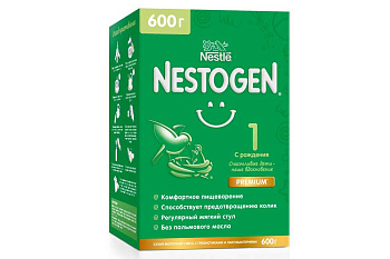 Смесь молочная NESTOGEN 1 сухая с пребиотиками с рождения 600г