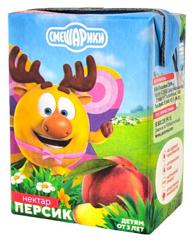 Нектар Смешарики Персик 0,2л т/п