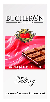 Шоколад BUCHERON Filling с начинкой малина молоко 85г