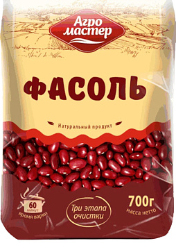 Крупа фасоль АГРОМАСТЕР 700гр