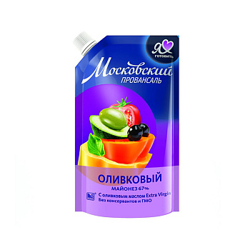 Майонез Я Люблю Готовить оливковый 67% 390мл дой-пак