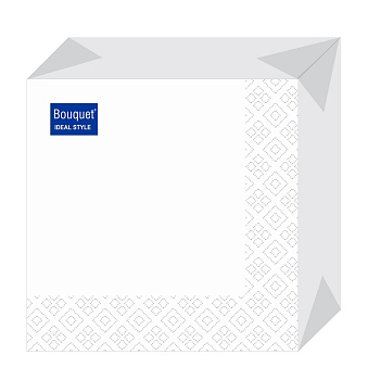 Салфетки 50л Bouquet Ideal Style Белый 2сл 50шт