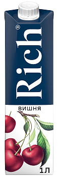 Сок RICH вишневый 1л т/п