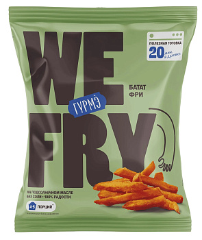 Картофель We Fry фри 9/9 сладкий (батат) 500г