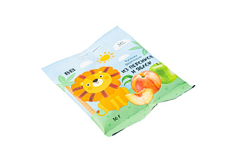 Кусочки фруктовые ВкусВилл из персиков и яблок 30г