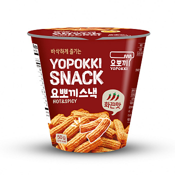 Снек Yopokki остро-пряный вкус Yopokki Snack Hot & Spicy 50г Корея