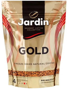 Кофе JARDIN Голд растворимый сублимированный 150 пакет