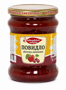 Повидло ДАВЫДОВСКИЙ Яблочно-Вишневое 570гр твист  