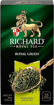 Чай RICHARD Роял Грин зеленый 50г (25пак*2г)
