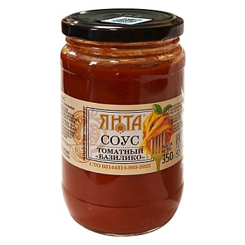 Соус ЯНТА томатный Базилико 350гр
