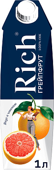 Сок RICH грейпфрутовый 1л т/п