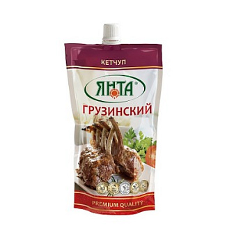 Соус-кетчуп ЯНТА Грузинский 300г*24 дой-пак