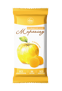 Мармелад НЕВА желейно-фруктовый формовой на изомальте Яблочный 175г