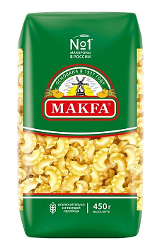 Макаронные изделия МАКФА Гребешки петушиные 400г