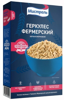 Хлопья геркулес МИСТРАЛЬ фермерский 400г