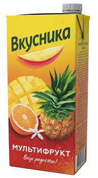 Напиток сокосодержащий ВКУСНИКА мультифрукт 0,95л т/п