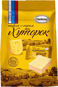 Вафли АККОНД Хуторок с сыром 250г