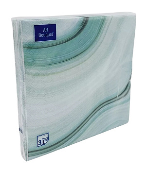 Салфетки бумажные Art Bouquet Агат 33*33, 3сл 20шт