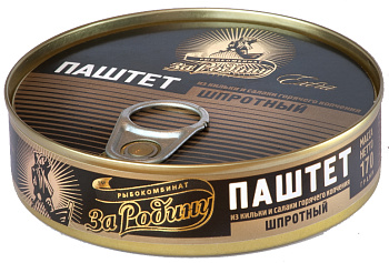 Паштет шпротный ЗА РОДИНУ 170г ж/б