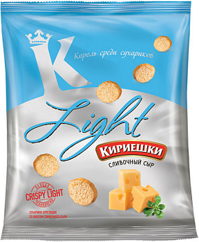 Сухарики Кириешки Light Сливочный сыр 80г