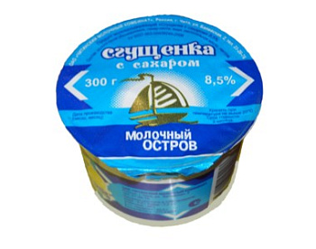 Молоко сгущенное Молочный остров 8,5% с/с 300г п/ст 