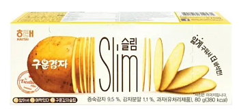 Печенье HAITAI сладко-соленое картофельные слайсы 80г