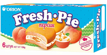 Пирожное ORION Fresh Pie Персик 6шт 150г