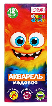 Акварель 12цв Монстрик 10958741